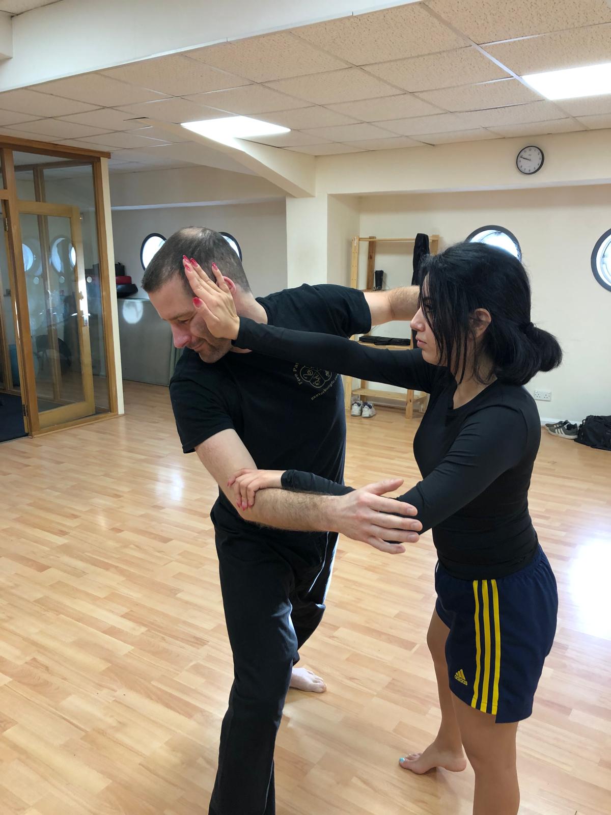 Advanced roundhouse punch defence